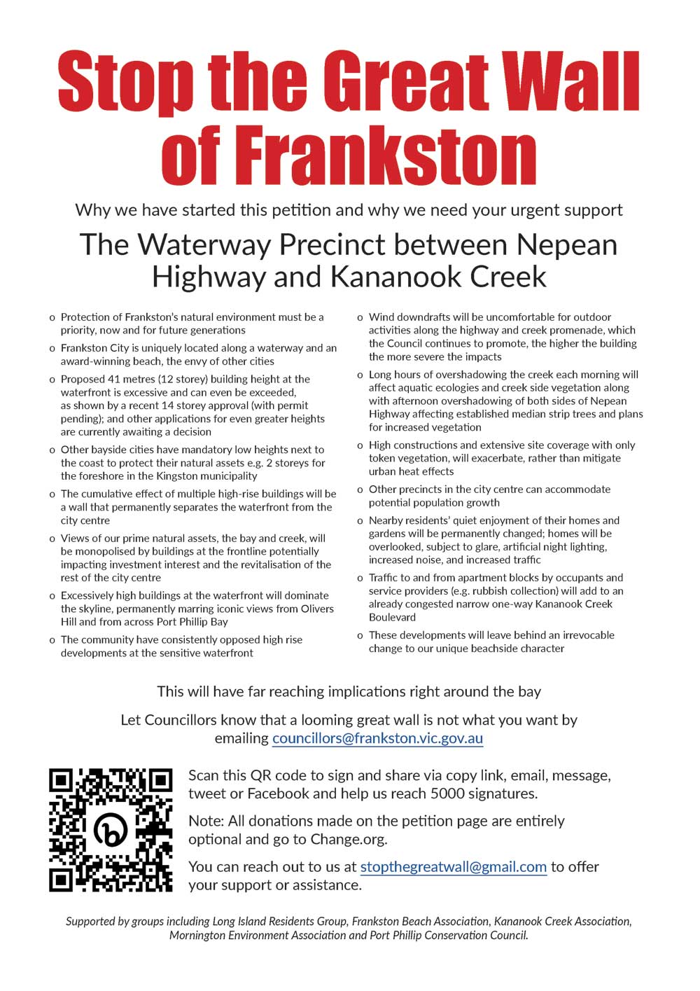 Stop the great Wall of Frankston Page 2
